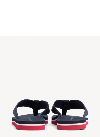 Granatowe Japonki TOMMY HILFIGER Flat Beach Sandal Ja FW0FW03877 403