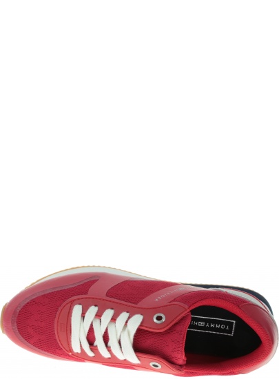 Czerwone Sneakersy TOMMY HILFIGER Tommy Jacquard City FW0FW04026 611