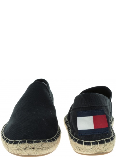 Czarne Espadryle Tommy Jeans Flag Esp EM0EM00232 990
