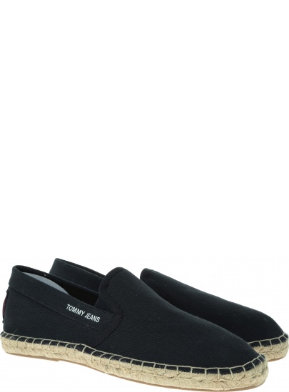 Czarne Espadryle Tommy Jeans Flag Esp EM0EM00232 990