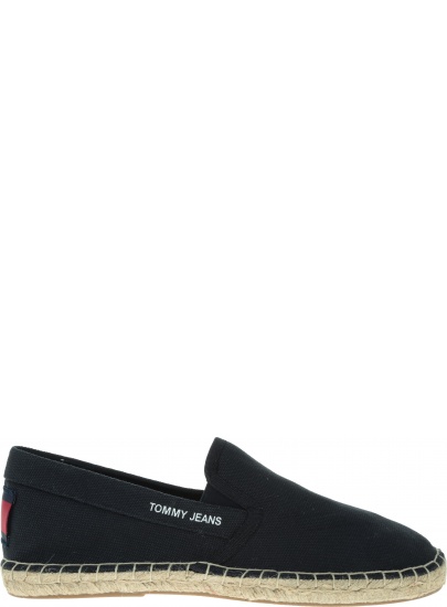 Czarne Espadryle Tommy Jeans Flag Esp EM0EM00232 990