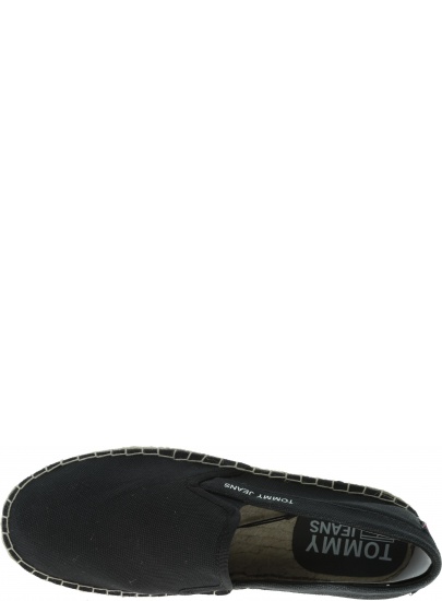 Czarne Espadryle Tommy Jeans Flag Esp EM0EM00232 990