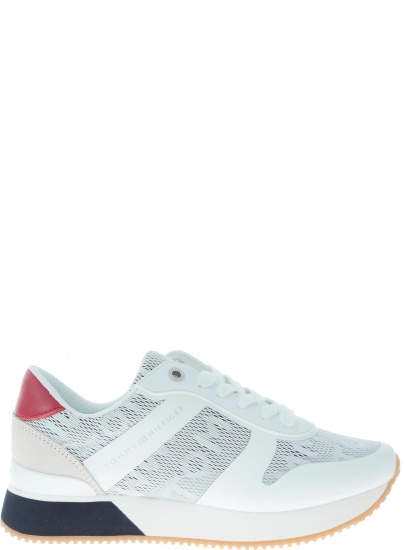 Białe Sneakersy TOMMY HILFIGER Tommy Jacquard City FW0FW04026 020