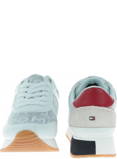 Białe Sneakersy TOMMY HILFIGER Tommy Jacquard City FW0FW04026 020