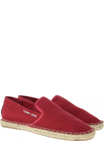 Czerwone Espadryle Tommy Jeans Flag Esp EM0EM00232 611