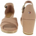 Beżowe Espadryle TOMMY HILFIGER Feminine Mid Wedge S FW0FW04077 297