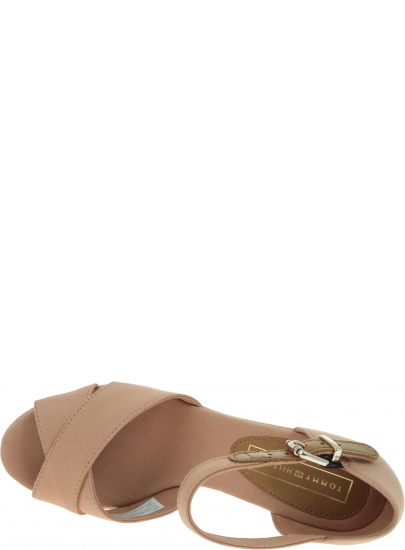 Beżowe Espadryle TOMMY HILFIGER Feminine Mid Wedge S FW0FW04077 297