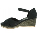 Czarne Espadryle TOMMY HILFIGER Feminine Mid Wedge S FW0FW04077 990