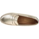 Złote Mokasyny TOMMY HILFIGER Snake Pattern Moccas FW0FW04063 716