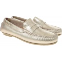 Złote Mokasyny TOMMY HILFIGER Snake Pattern Moccas FW0FW04063 716