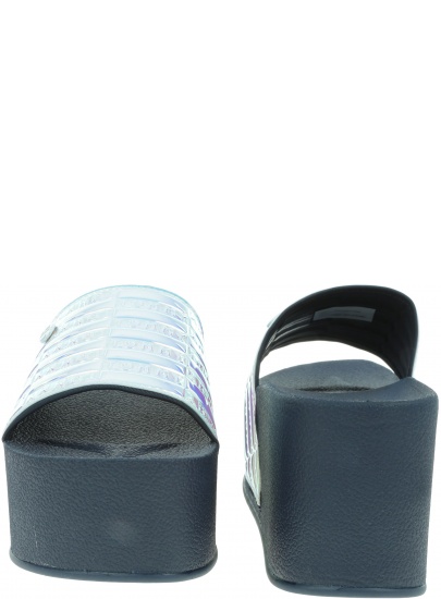 Granatowe Klapki TOMMY HILFIGER High Pool Slide Shin FW0FW04059 403