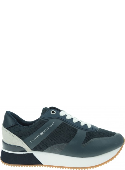 Granatowe Sneakersy TOMMY HILFIGER Tommy Jacquard City FW0FW04026 403