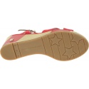 Czerwone Koturny TOMMY HILFIGER Printed Mid Wedge Sa FW0FW03933 611