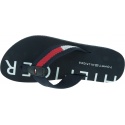 Grantowe Japonki TOMMY HILFIGER Flat Beach Sandal Hi FW0FW03887 020