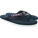 Granatowe Japonki TOMMY HILFIGER Sporty Flat Beach Sa FW0FW03884 403
