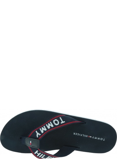 Granatowe Japonki TOMMY HILFIGER Sporty Flat Beach Sa FW0FW03884 403