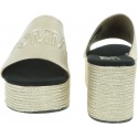 Złote Klapki TOMMY HILFIGER Shiny Metallic Flatf EN0EN00546 715