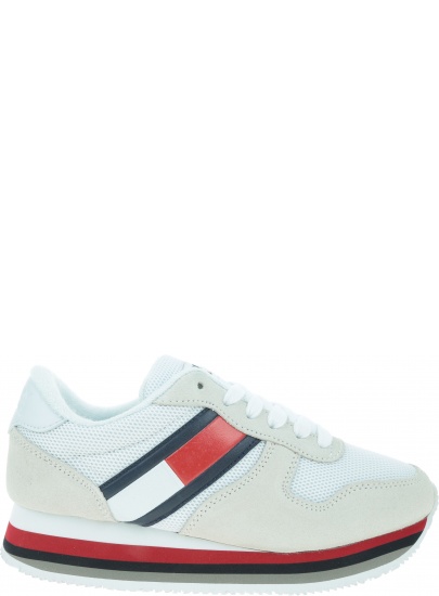 Białe Sneakersy TOMMY HILFIGER Retro Tommy Jeans Sn EN0EN00486 101