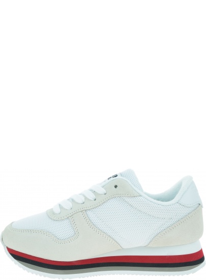 Białe Sneakersy TOMMY HILFIGER Retro Tommy Jeans Sn EN0EN00486 101