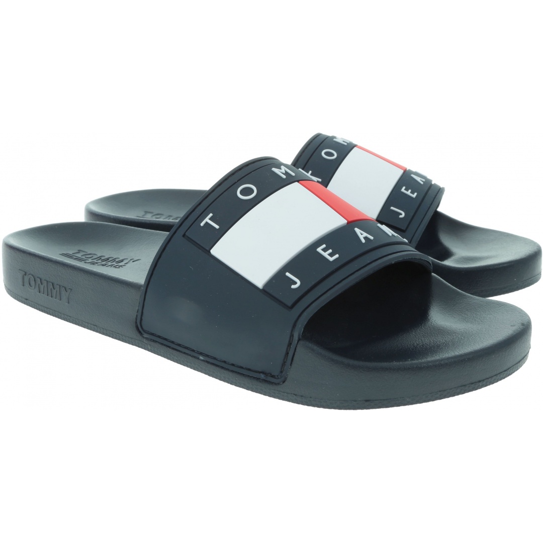Granatowe Klapki TOMMY HILFIGER Tommy Jeans Flag Pool EN0EN00474 431