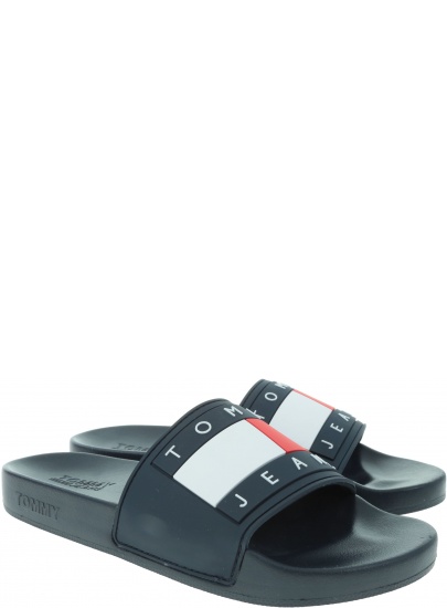 Granatowe Klapki TOMMY HILFIGER Tommy Jeans Flag Pool EN0EN00474 431