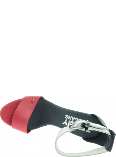 Granatowe Koturny TOMMY HILFIGER Colorblock Rwb Wedge EN0EN00427 020