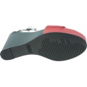 Granatowe Koturny TOMMY HILFIGER Colorblock Rwb Wedge EN0EN00427 020