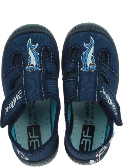 Kapcie dziecięce z delfinkiem 3F Freedom For Feet Saturn 2sk25/3