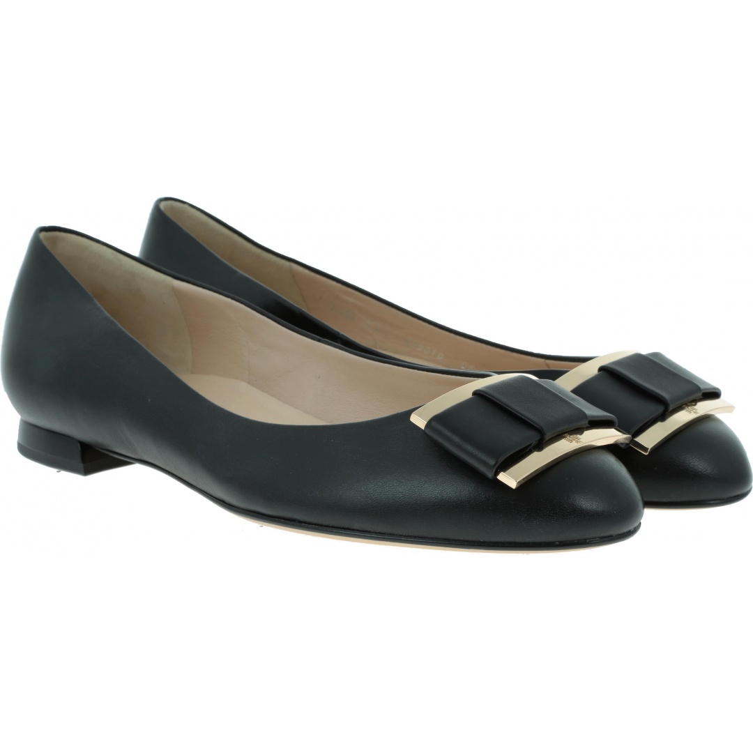 Czarne Balerinki HOGL 7-10 1060 0100