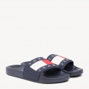 Granatowe Klapki TOMMY HILFIGER Tommy Jeans Flag Poo EM0EM00284 403