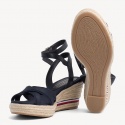 Granatowe Espadryle TOMMY HILFIGER Iconic Elba Corporat FW0FW04056 403