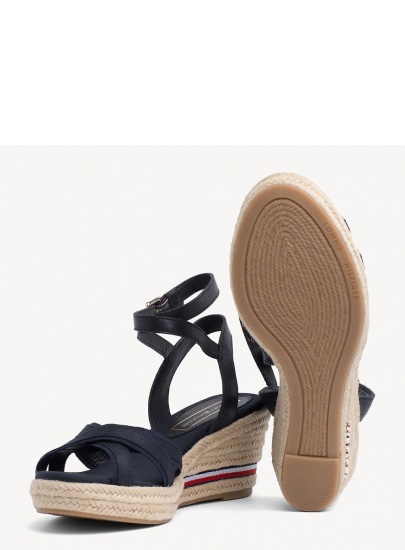 Granatowe Espadryle TOMMY HILFIGER Iconic Elba Corporat FW0FW04056 403
