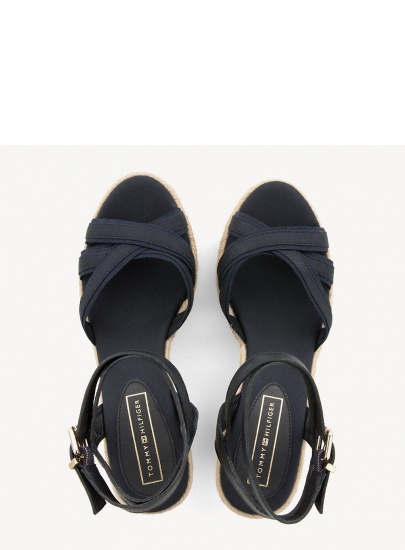Granatowe Espadryle TOMMY HILFIGER Iconic Elba Corporat FW0FW04056 403
