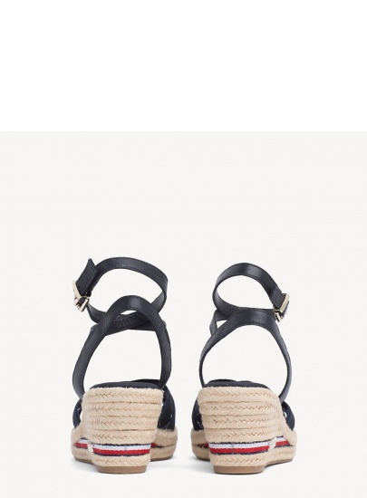 Granatowe Espadryle TOMMY HILFIGER Iconic Elba Corporat FW0FW04056 403