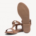 Brązowe Sandały TOMMY HILFIGER Elevated Leather Fla FW0FW03946 929