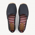 Granatowe Espadryle TOMMY HILFIGER Basic Flat Espadrill FW0FW02924 403