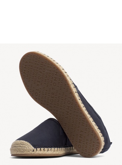 Granatowe Espadryle TOMMY HILFIGER Basic Flat Espadrill FW0FW02924 403