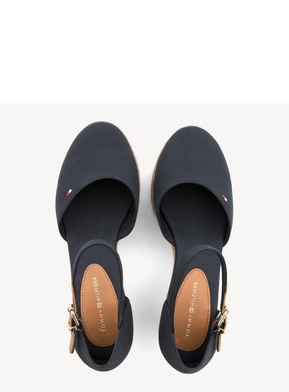 Granatowe Espadryle TOMMY HILFIGER Iconic Elba Basic Cl FW0FW02838 403