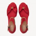 Czerwone Espadryle TOMMY HILFIGER Iconic Elba Sandal FW0FW00906 611