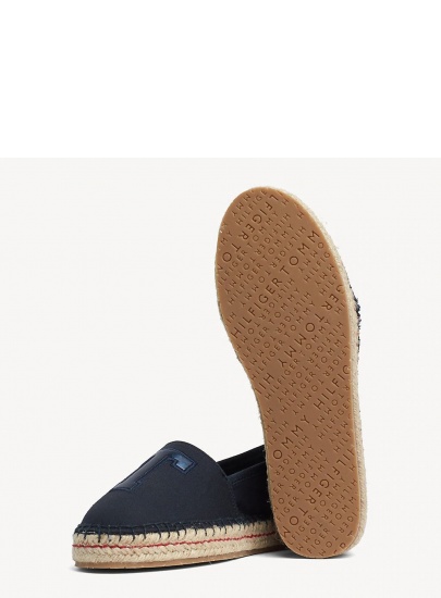 Granatowe Espadryle TOMMY HILFIGER Th Patch Espadrille FW0FW03846 403