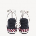 Białe Espadryle TOMMY HILFIGER Colorful Rope Wedge FW0FW03821 121