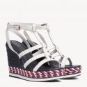 Białe Espadryle TOMMY HILFIGER Colorful Rope Wedge FW0FW03821 121