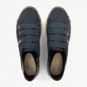 Granatowe Espadryle TOMMY HILFIGER Flat Espadrille Corp FW0FW03801 403