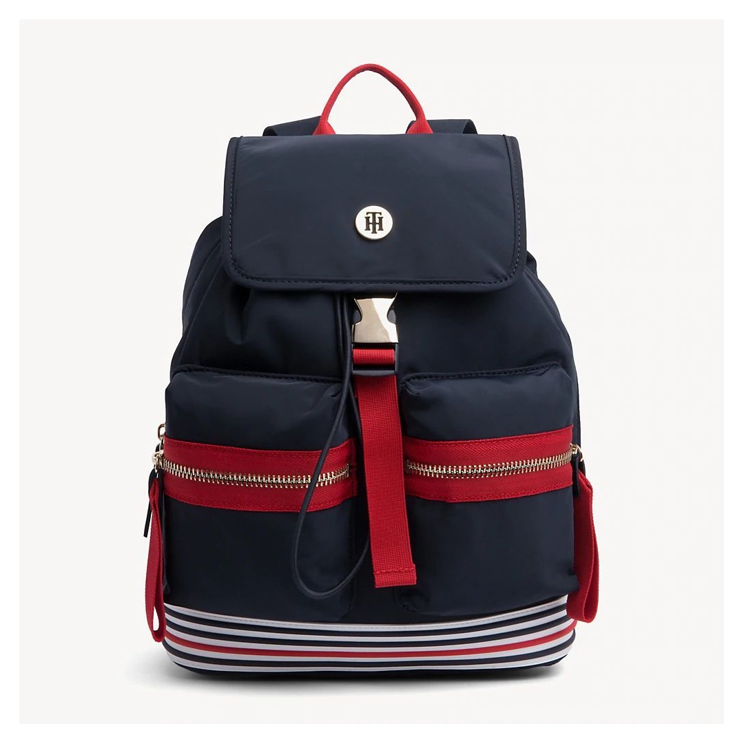 Granatowy Plecak TOMMY HILFIGER Youthful Nylon Mini AW0AW06436 901