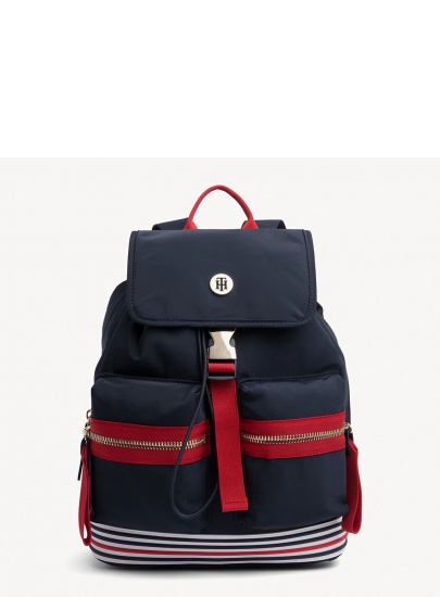 Granatowy Plecak TOMMY HILFIGER Youthful Nylon Mini AW0AW06436 901