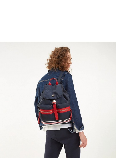 Granatowy Plecak TOMMY HILFIGER Youthful Nylon Mini AW0AW06436 901