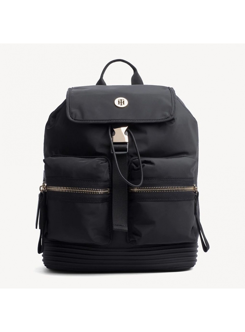 Czarny Plecak TOMMY HILFIGER Youthful Nylon Mini AW0AW06436 002 Czarny Plecak TOMMY HILFIGER Youthful Nylon Mini AW0AW06436 002