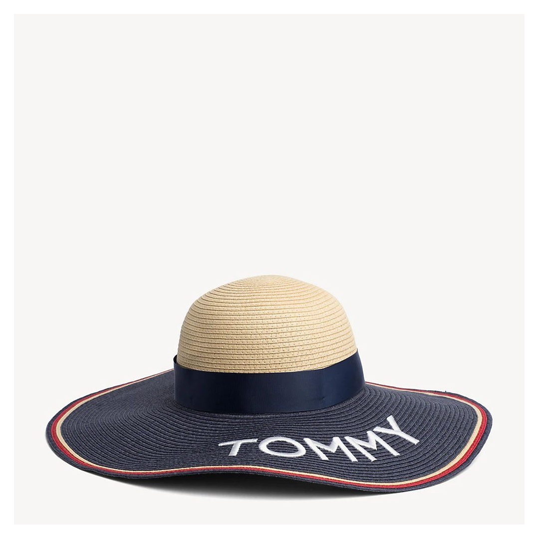 Kapelusz TOMMY HILFIGER Straw Fedora Hat AW0AW06575 902