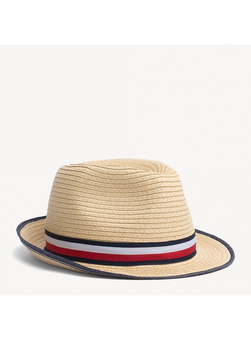 Kapelusz TOMMY HILFIGER Boys Straw Hat AU0AU00575 069 Kapelusz TOMMY HILFIGER Boys Straw Hat AU0AU00575 069