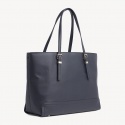 Granatowa Shopperka TOMMY HILFIGER Honey Med Tote Corp AW0AW06867 901